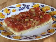 Cherry pie with rhubarb