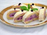 Blueberry cream cheese jelly roll