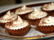 Chocolate Baskets with Vanilla Mousse