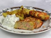 ActiFry Salmon meatballs with baked potatoes