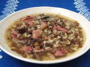 Lentil soup with sauerkraut