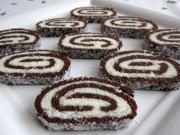 Unbaked coconut swiss roll