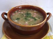 Legume soup with ham