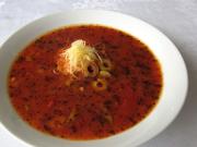 Provençal tomato soup with olives