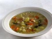 Vegetable pot with oat dumplings (halusky)