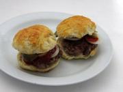 Grilled Hamburger in Homemade Buns