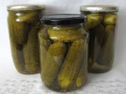 Preserved cucumbers