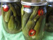 Preserved spicy cucumbers