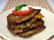 Kohlrabi-potato pancakes