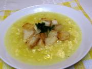 Cheese garlic soup