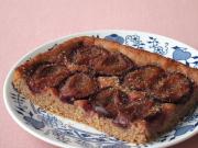 Spelt cake with plums