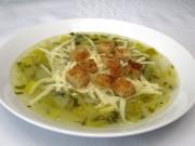 Leek Soup with Cheese