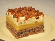 Orange dessert with caramel walnuts