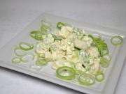 Leek salad with apples