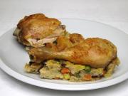 Chicken with Vegetable Stuffing and Chick-Pea