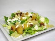 Imperial salad with baked potatoes