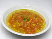 Vegetable soup with corn