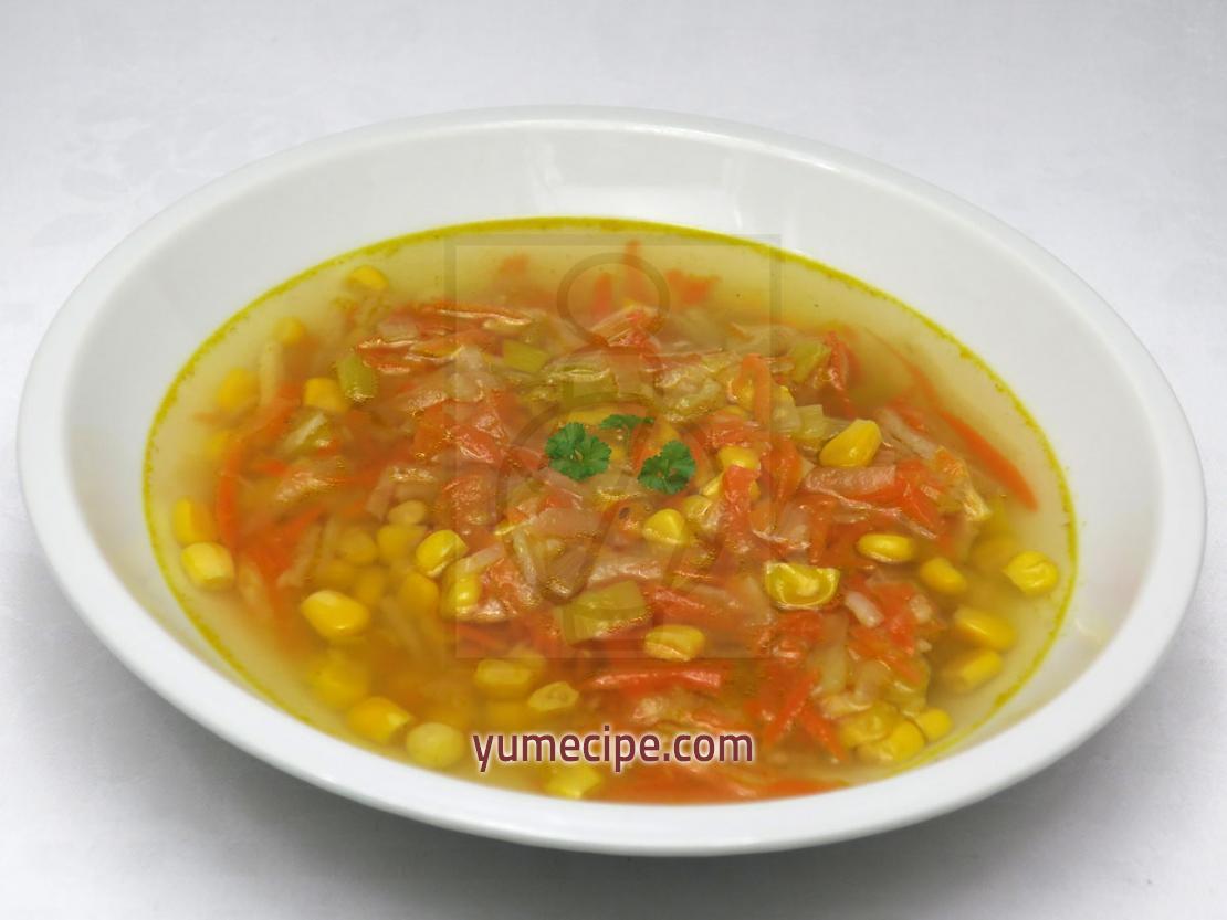 Vegetable soup with corn • Recipe | yumecipe.com