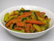 Vegetable sabzi with zucchini