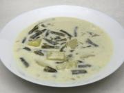 Green beans cream soup