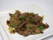 Veal liver with onion