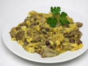 Scrambled mushrooms from bolete