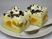 Creamy peach dessert