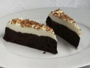 Chocolate cake with coconut mascarpone cream