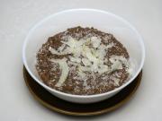 Chocolate millet porridge with coconut