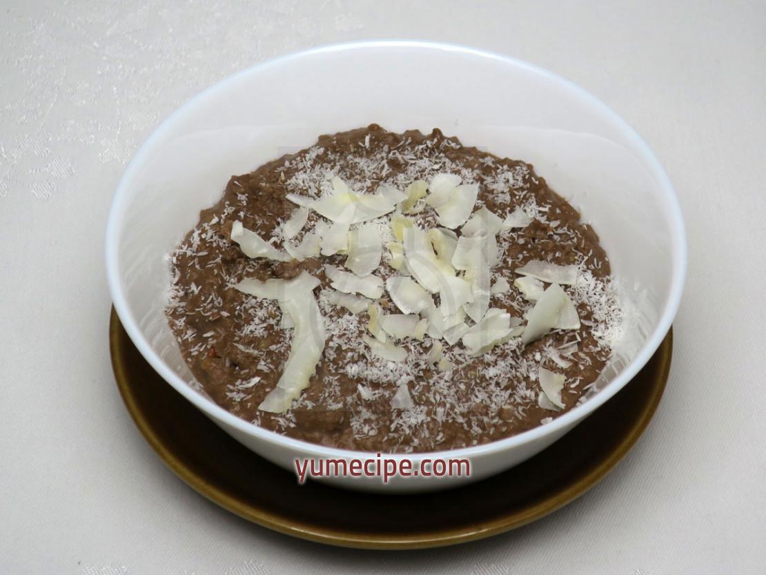 Chocolate millet porridge with coconut • Recipe | yumecipe.com