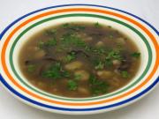 Mushroom soup from dried mushrooms