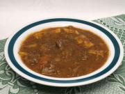 Beef goulash with potatoes