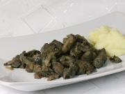 Chicken livers with mushrooms