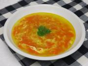 Egg soup with carrots