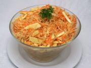 Celery carrot salad with cheese