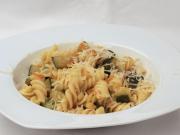 Pasta with stewed vegetables