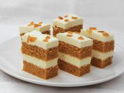 Carrot dessert with cream curd