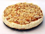 Unbaked caramel cheesecake