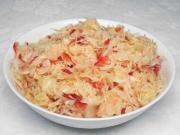 Celery salad with cabbage and paprika